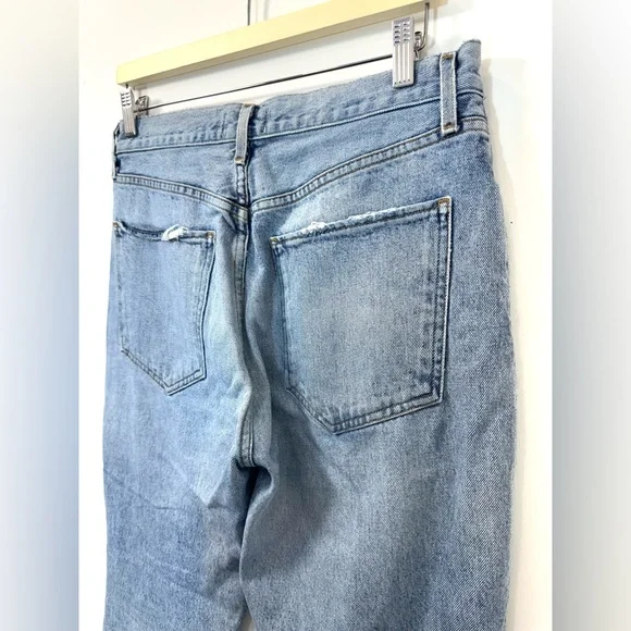 Agolde Riley High Rise Straight Crop Jeans - Picture 4 of 7